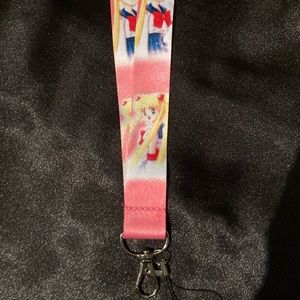 3/$20 Pink Sailor Moon lanyard
